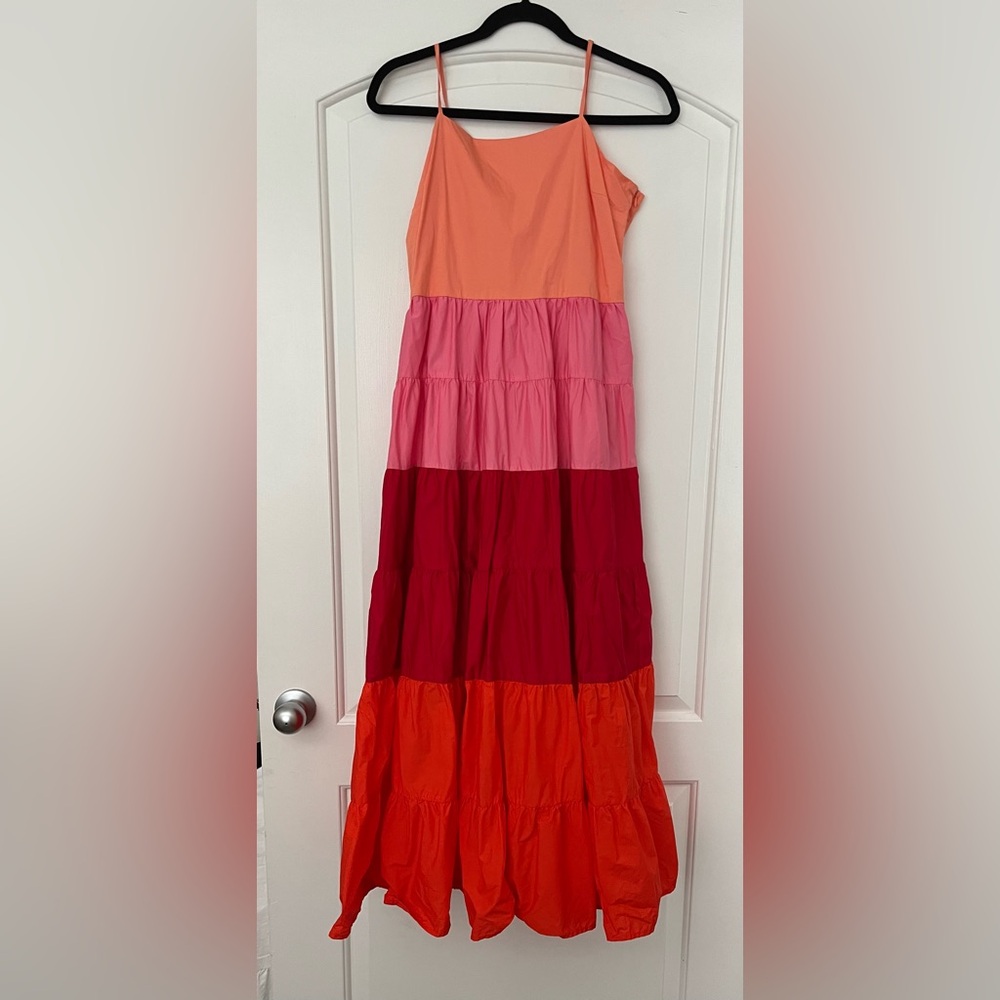 English Factory Vibrant Tiered Maxi Dress